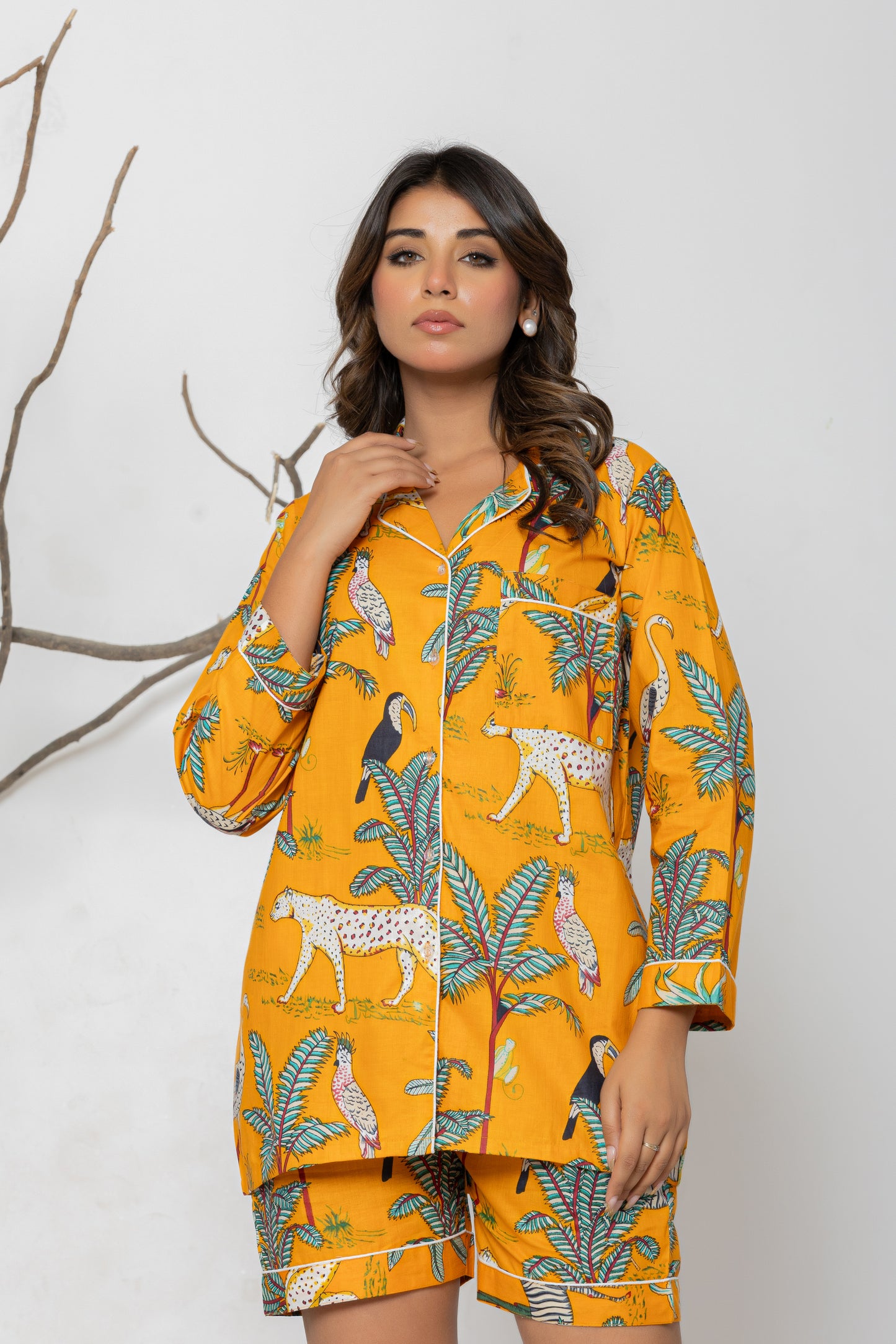 Musturd Jungle Pyjama Set