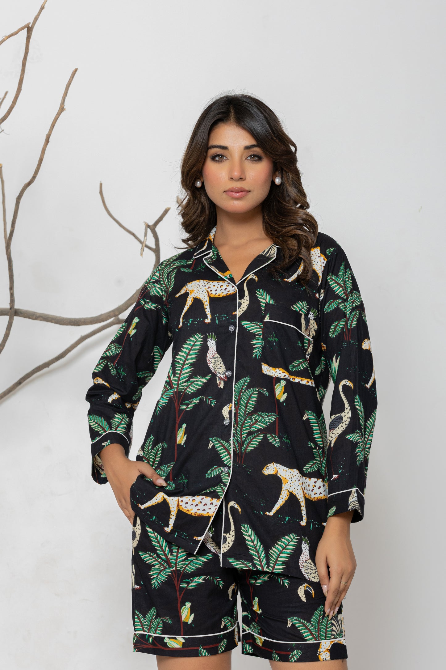 Black Jungle Set Pyjama Set