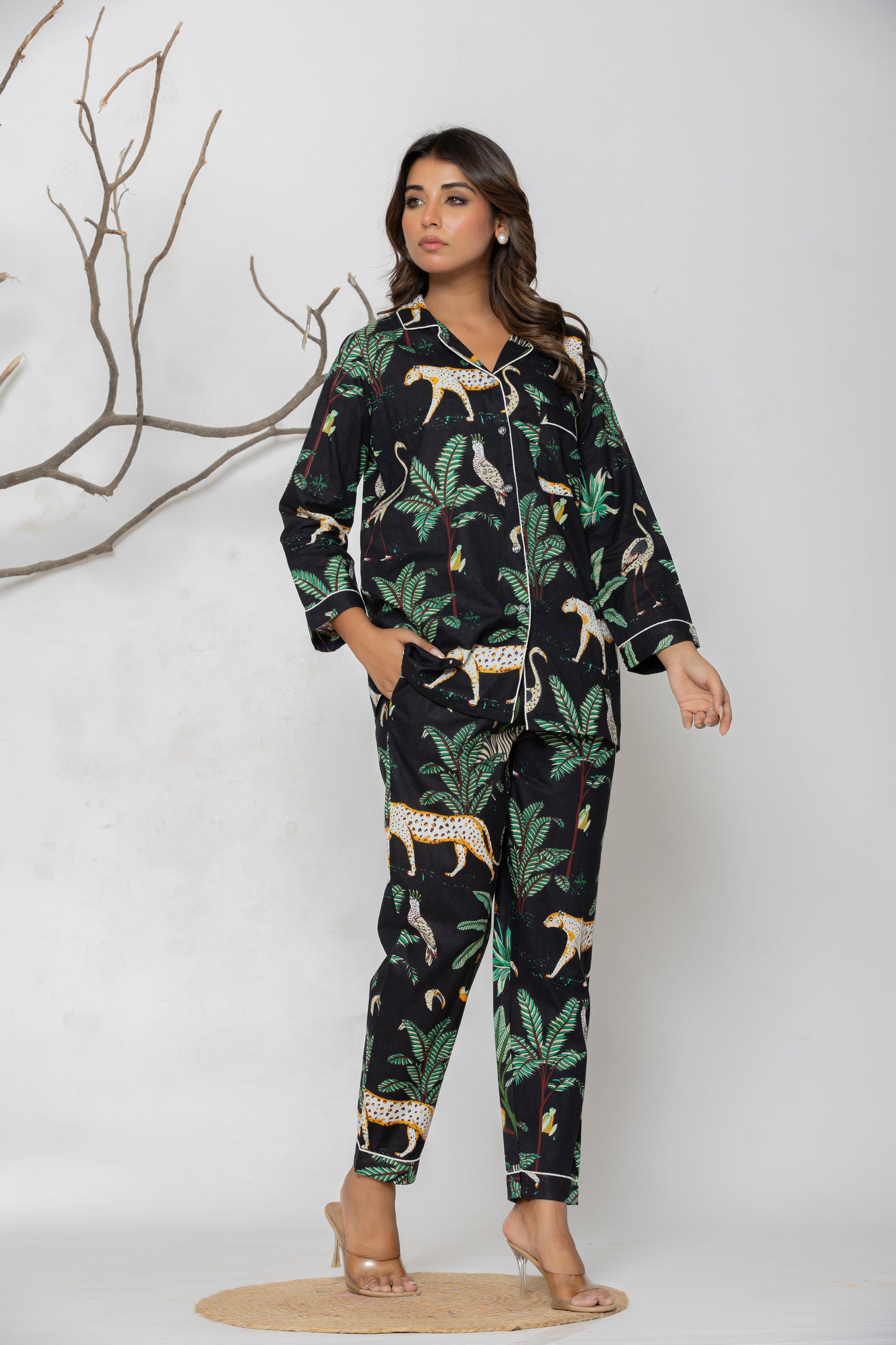 Black Jungle Set Pyjama Set