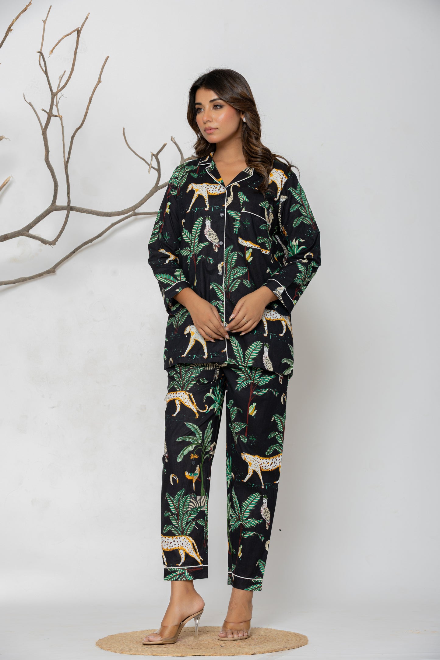 Black Jungle Set Pyjama Set