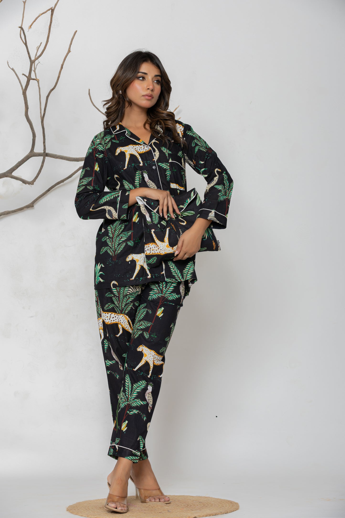 Black Jungle Set Pyjama Set