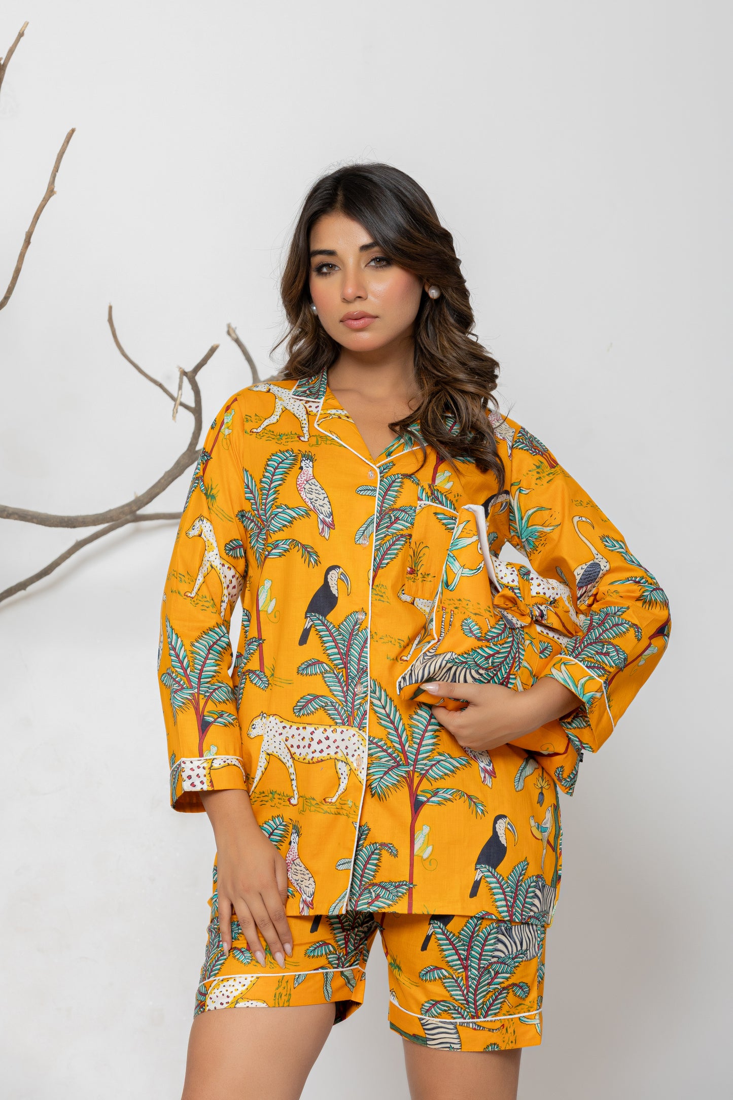 Musturd Jungle Pyjama Set