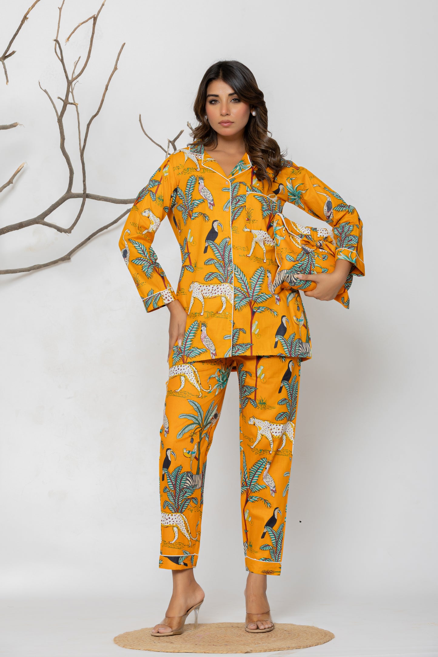 Musturd Jungle Pyjama Set