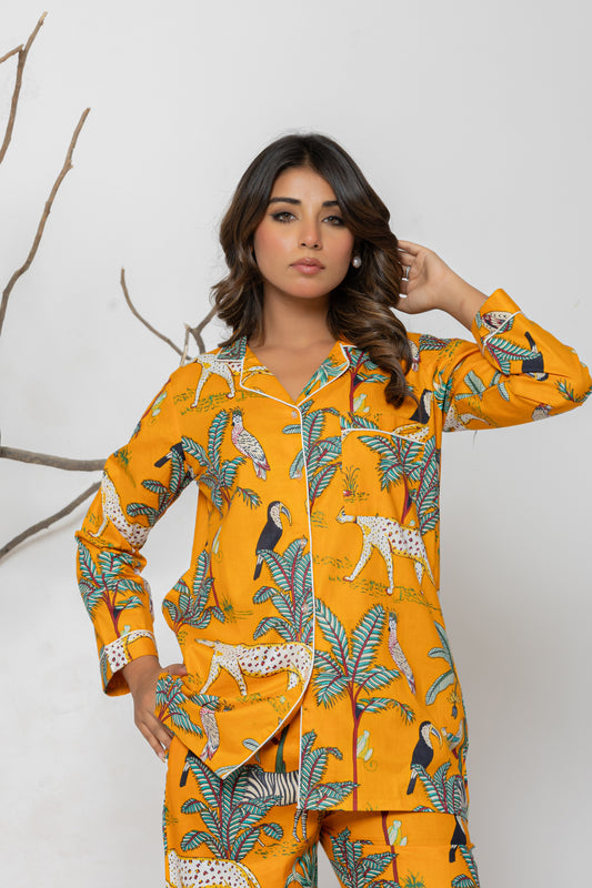 Musturd Jungle Pyjama Set