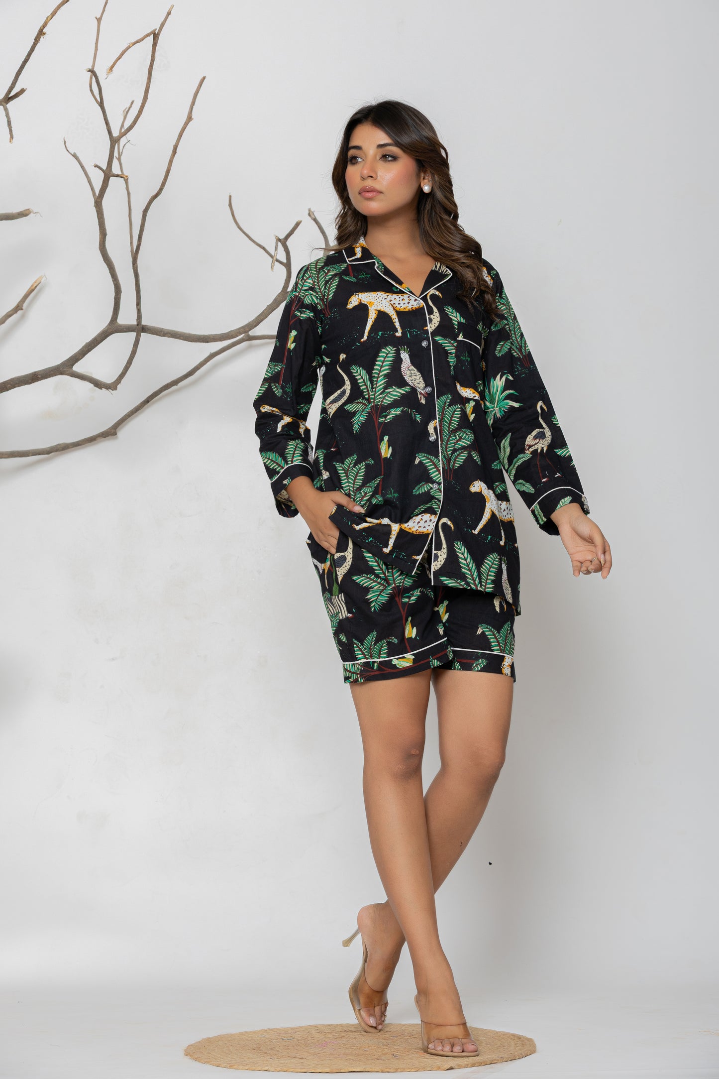 Black Jungle Set Pyjama Set