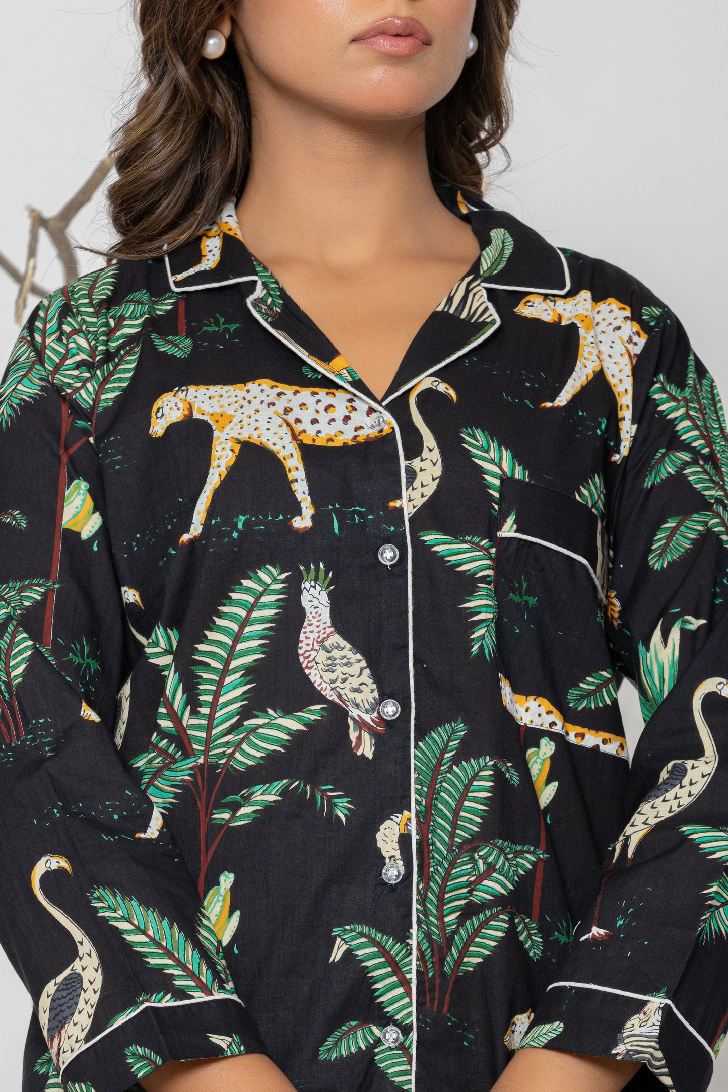 Black Jungle Set Pyjama Set