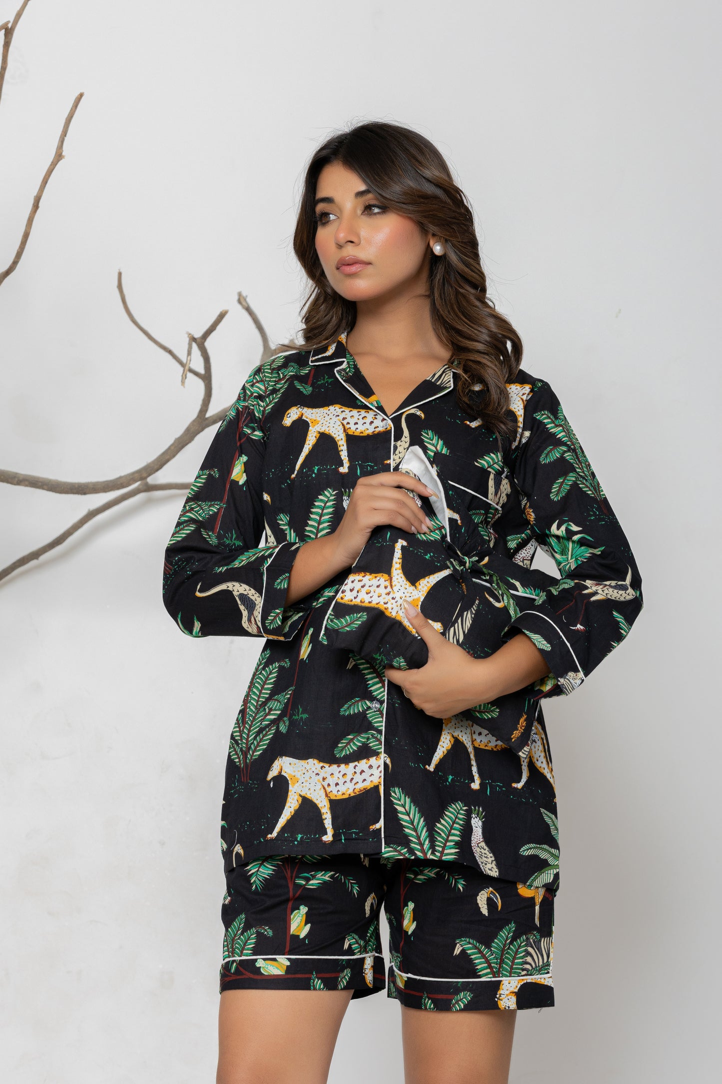 Black Jungle Set Pyjama Set