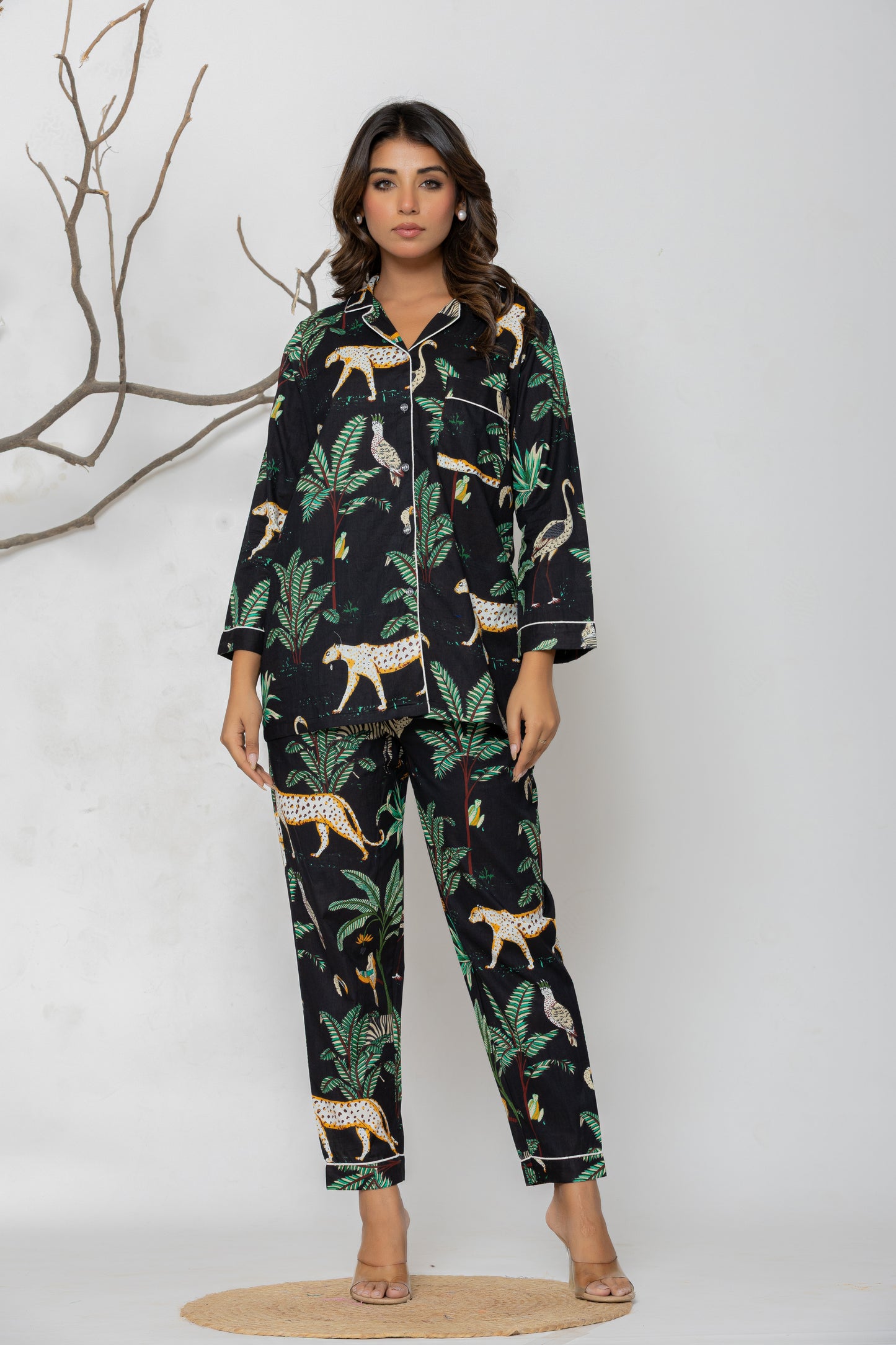 Black Jungle Set Pyjama Set