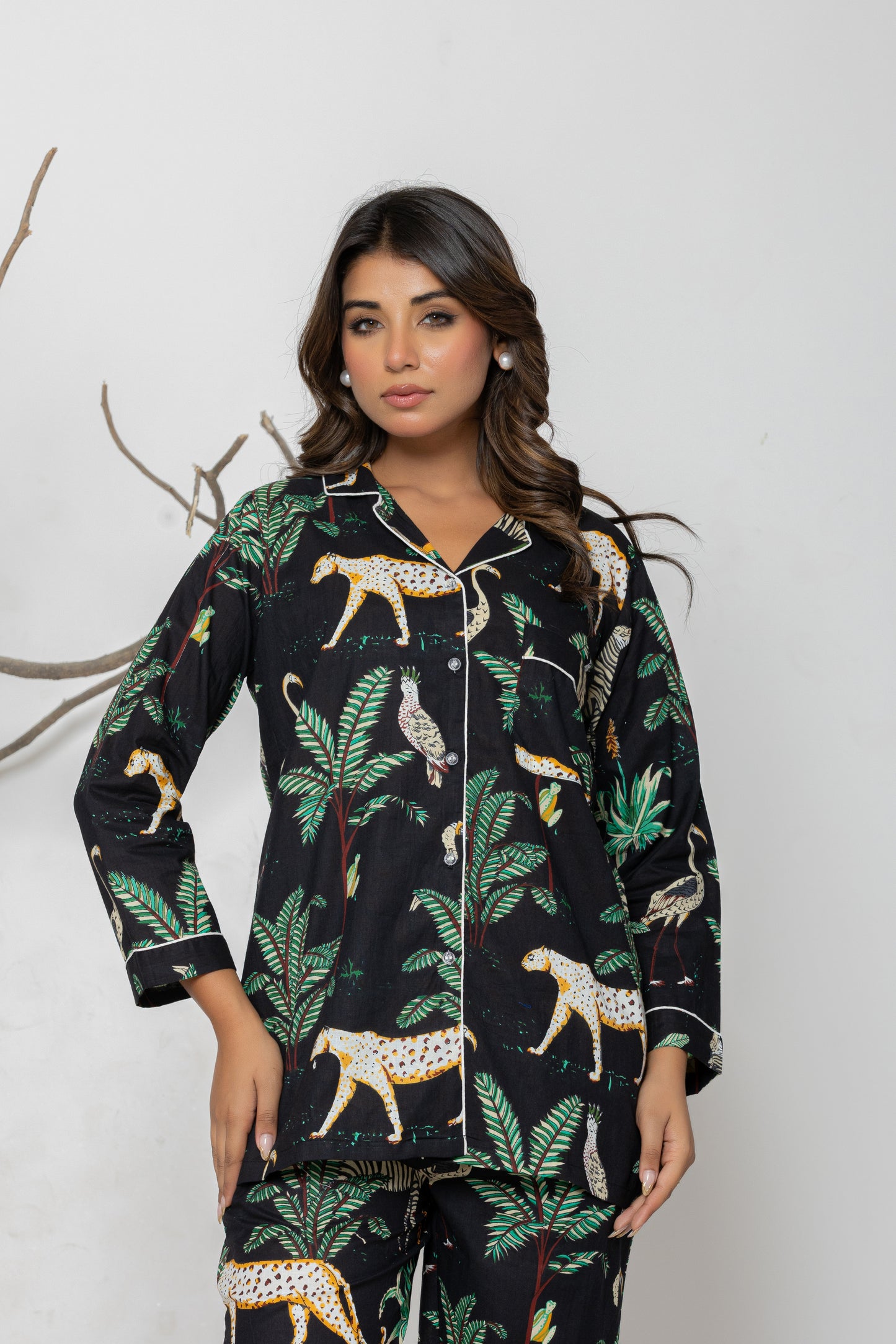 Black Jungle Set Pyjama Set